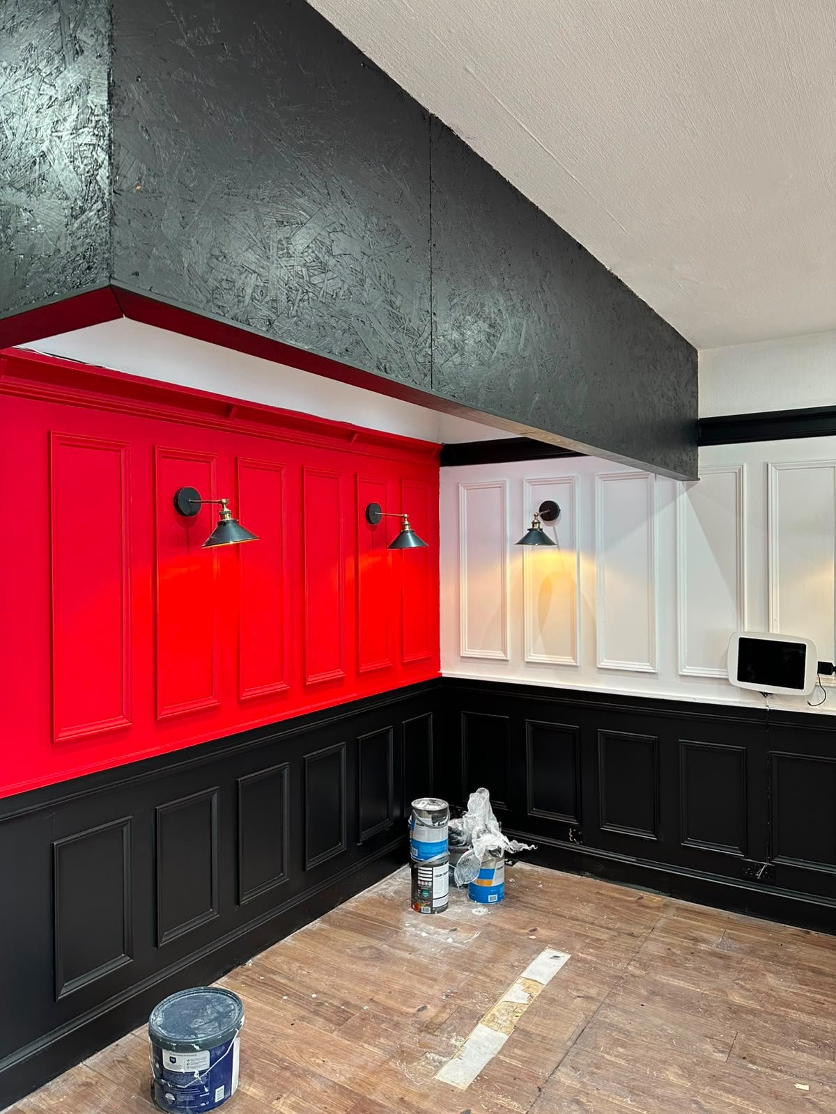 Restaurant feature wall painting, Edinburgh